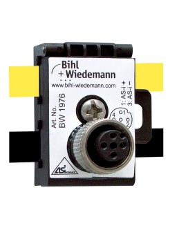 BW1976 Passive Distributor ASi/AUX to 1 x M12 socket, 5 poles, depth 40 mm, IP67