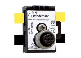 BW1976 Passive Distributor ASi/AUX to 1 x M12 socket, 5 poles, depth 40 mm, IP67