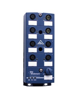 BWU2766 ASi Motormodul, IP67, M12 für 24V Motorrollen, 4E/4A/2AA