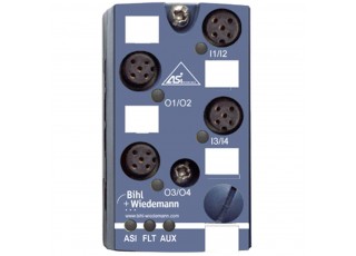 BWU2487 ASi Digital I/O Module, IP67, M12, 4I/4O