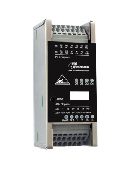 BWU2565 ASi Digital I/O Module in Stainless Steel, IP20, 4I/4O