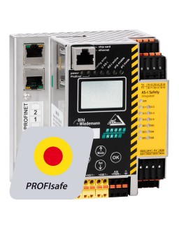 BWU2794 ASi-3 PROFIsafe via PROFINET Gateway with integrated Safety Monitor, 1 ASi master