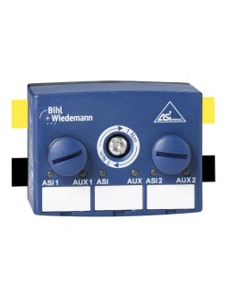BWU3087 Passive Distributor ASi/AUX to 2 x M12 sockets, 5 poles, depth 35 mm, IP67