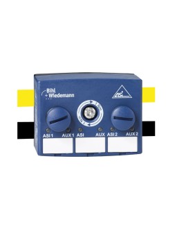 BWU3117 Passive Distributor ASi/AUX to 2 x M12 sockets, 5 poles, depth 35 mm, IP67