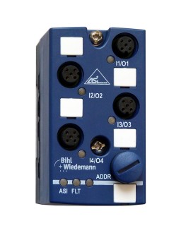BWU3240 ASi Digital I/O Module, IP67, M12, 4I/4O
