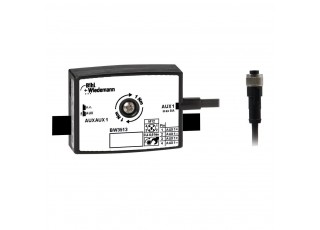 BW3513 Passive Distributor AUX to 1 x M12 power cable socket, straight, T-coded, 4 poles, depth 19 mm, IP67 BW3513 Passive Distributor AUX to 1 x M12 power cable socket, straight, T-coded, 4 poles, depth 19 mm, IP67