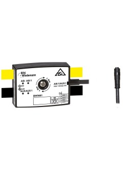 BW3681 Passive Distributor ASi/AUX to 1 x M8 snap-in cable socket, straight, 4 poles, depth 19 mm, IP67
