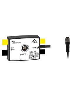 BWU3778 Passive Distributor ASi/AUX to 1 x M12 cable socket, straight, 5 poles, depth 19 mm, IP67