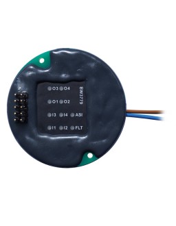 BW3779 ASi PCB Module for flush mounting, diameter 50 mm, 4I/4O, print connector, thick coated