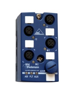 BWU3804 ASi Motor Module, IP67, M12 for 24V motorized rollers, 2M/2I