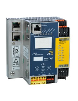 BWU3861 ASi-5/ASi-3 safe Schneider drives over Sercos Gateway with integrated Safety Monitor, 2 ASi-5/ASi-3 masters