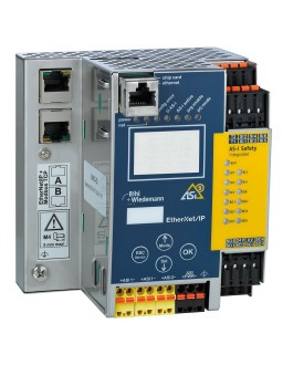 BWU3958 ASi-5/ASi-3 EtherNet/IP + ModbusTCP Gateway with integrated ASi-5/ASi-3 Safety Monitor, 2 ASi-5/ASi-3 masters