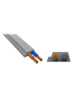 BW4243 AUX 48 V profile cable, EPDM, gray, 2 wires, 2.5 mm², 100 m
