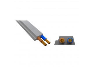 BW4243 AUX 48 V profile cable, EPDM, gray, 2 wires, 2.5 mm², 100 m
