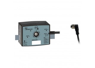 BWU4250 Voltage converter 48 V/24 V, 1 A, AUX 48 V profile cable to 1 x M12 cable socket, angled, 5 poles (AUX 24 V), 35 mm, IP67 BWU4250 Voltage converter 48 V/24 V, 1 A, AUX 48 V profile cable to 1 x M12 cable socket, angled, 5 poles (AUX 24 V), 35 mm, IP67