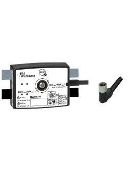 BWU4750 Passive Distributor AUX to 1 x M12 power cable sockets, angled, L coded, 4 poles, depth 25 mm, IP67