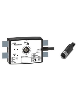 BWU4913 Passive Distributor AUX, 16 A, to 1 x M12 power cable socket, straight, L-coded, 4 poles, depth 25 mm, IP67