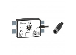 BWU4913 Passive Distributor AUX, 16 A, to 1 x M12 power cable socket, straight, L-coded, 4 poles, depth 25 mm, IP67 BWU4913 Passive Distributor AUX, 16 A, to 1 x M12 power cable socket, straight, L-coded, 4 poles, depth 25 mm, IP67