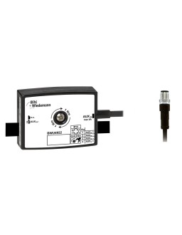 BWU4922 Passive Distributor AUX, 1 x M12 cable plug, straight, 4 poles, to 1 x AUX profile cable, depth 19 mm, IP67