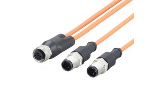 E12723 Y connection cable Y SPLITTER CABLE/M12 SOCKET/2xM12 PLUG E12723 Y connection cable Y SPLITTER CABLE/M12 SOCKET/2xM12 PLUG