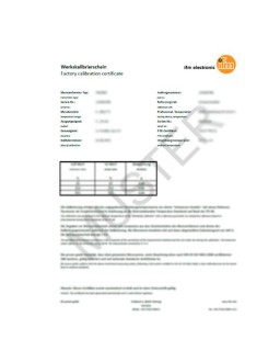 ZC0053 ISO calibration certificate for flow sensors ISO calibration SU device