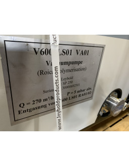 V600 LS01 VA01 Type: SP 250-InStock Vakuumpumpe V600 LS01 VA01 Type: SP 250 Pilz