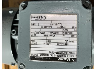 BG1037/D08MA4-TF-G-InStock Motor +Reduktor BG1037/D08MA4-TF-G Bauer