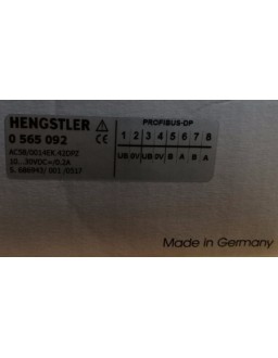 HENGSTLER 0565092 AC58 ENCODER Malaysia Thailand Indonesia Philippines Vietnam Europe & USA