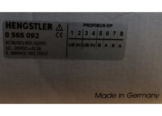 HENGSTLER 0565092 AC58 ENCODER Malaysia Thailand Indonesia Philippines Vietnam Europe & USA