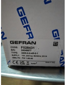GEFRAN F028431 2400-0-0-4R-0-1 CONTROLLER Malaysia Thailand Singapore Indonesia Philippines Vietnam Europe USA