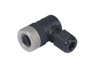 Female cordset, field attachable V12-W