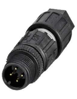 Male connector, field-attachable V1S-G-Q3
