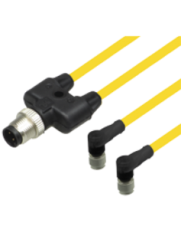 Y connection cable V1-W-YE0,3M-PUR-A1-T-V1-G