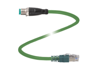 Connection cable, Ethernet V19S-G-GN1M-PUR-E2S-V45-G Connection cable, Ethernet V19S-G-GN1M-PUR-E2S-V45-G