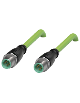Connection cable, Ethernet V1SD-G-GN0,7M-PUR-E1S-V1D-G