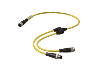 Y connection cable V1S/V1-YE0,15-PUR-A1-TEE-0,3-V1 Y connection cable V1S/V1-YE0,15-PUR-A1-TEE-0,3-V1