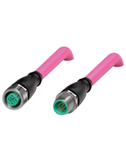 Connection cable, shielded V15B-G-1M-PUR-ABG-V15B-G