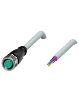 Cable socket, shielded V17-G-5M-PUR