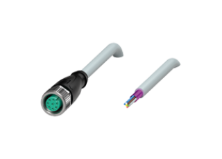 Cable socket, shielded V17-G-5M-PUR Cable socket, shielded V17-G-5M-PUR