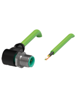 Cable connector, Ethernet V1SD-W-GN10M-PUR-E2S