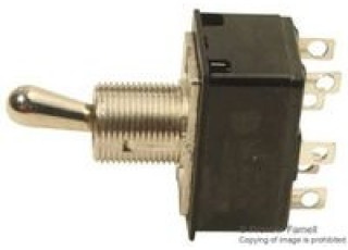 EATON 8373K107 SWITCH, TOGGLE, DPDT, 7A, 125V, Switch O EATON 8373K107 SWITCH, TOGGLE, DPDT, 7A, 125V, Switch O