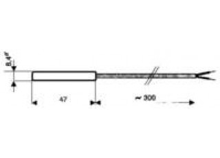 600231 Greisinger GMF 30/180 V4A Luftfühler -50 bis 175°C Fühler-Typ KTY83-110