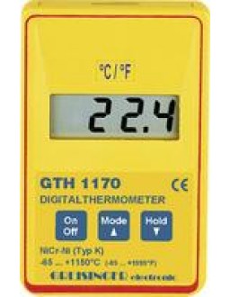 604187 Greisinger GTH 1170 - GTF 900 - WPT Temperatur-Messgerät -65 bis +199.9 °C Fühler-Typ K