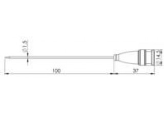 610864 Greisinger GF 2T-E1.5 Einstechfühler -70 bis 250°C Fühler-Typ Pt1000 610864 Greisinger GF 2T-E1.5 Einstechfühler -70 bis 250°C Fühler-Typ Pt1000