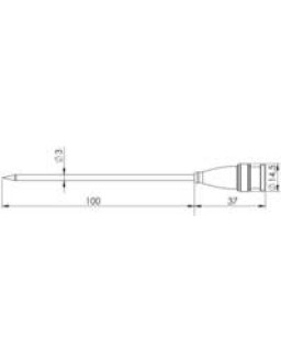 610863 Greisinger GF 2T Einstechfühler -70 bis 250°C Fühler-Typ Pt1000