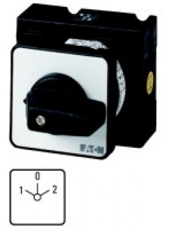 000687 687 - T3-2-8400/EZ - Reversing switches, Contacts: 4, 32 A, front plate: 1-0-2,