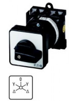 000942 942 - T0-5-15876/Z - Reversing star-delta switches, Contacts: 10, 20 A, front pl