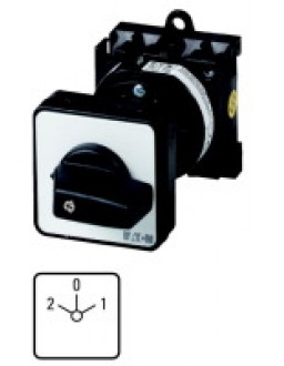 001623 1623 - T0-3-2/Z - Reversing switches, Contacts: 5, 20 A, front plate: 2-0-1, 45