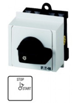 009209 9209 - T0-1-15311/IVS - On switches, Contacts: 1, 20 A, front plate: STOP < START,