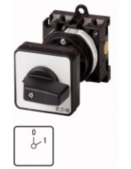 009481 9481 - T0-1-8201/Z - ON-OFF switches, Contacts: 2, 20 A, front plate: 0-1, 60 °,